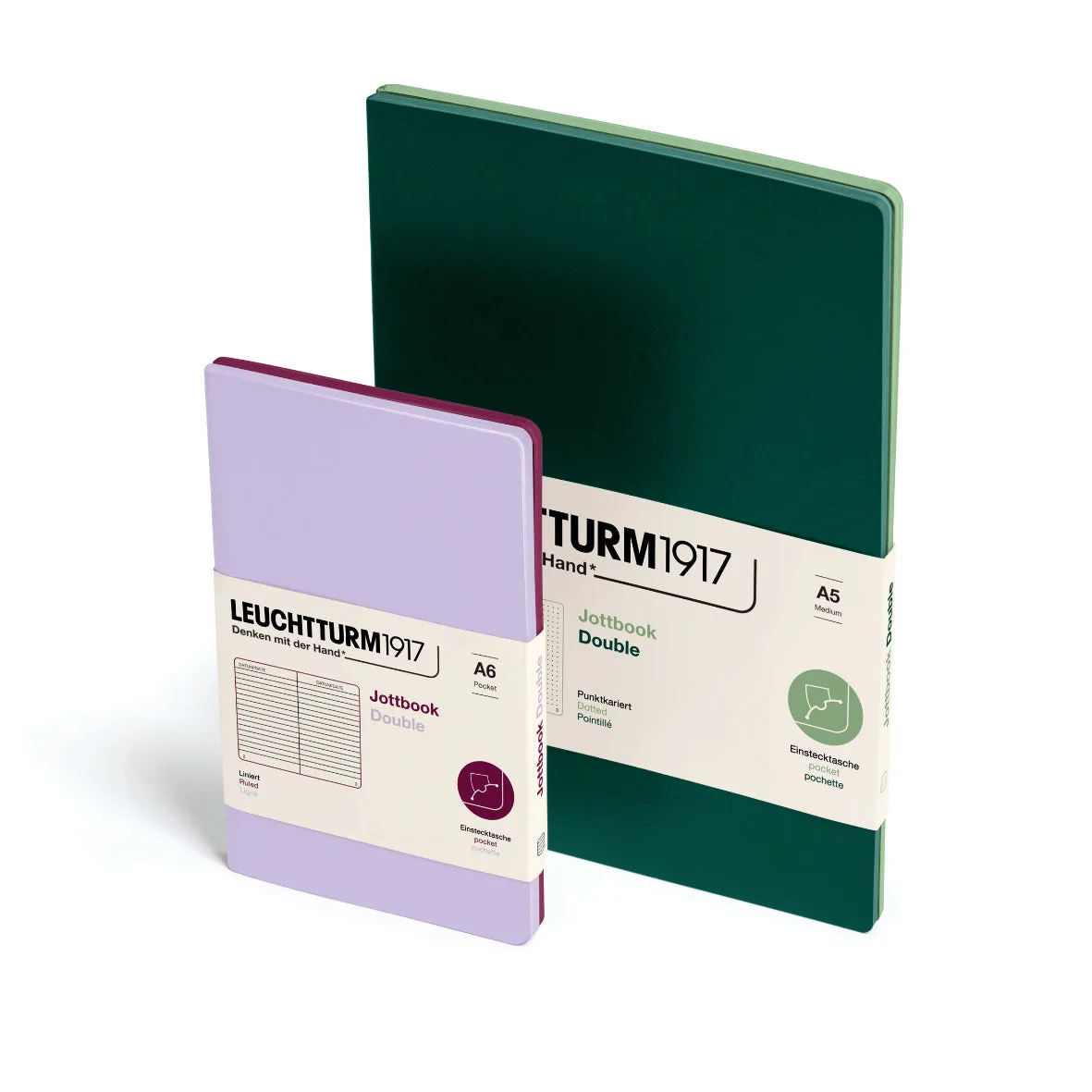Jottbook Double, 59 numbered pages, Pack of 2