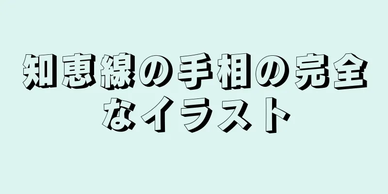 知恵線の手相の完全なイラスト