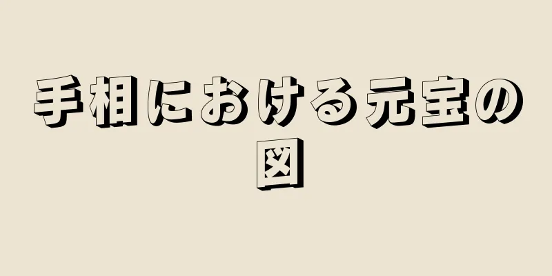 手相における元宝の図