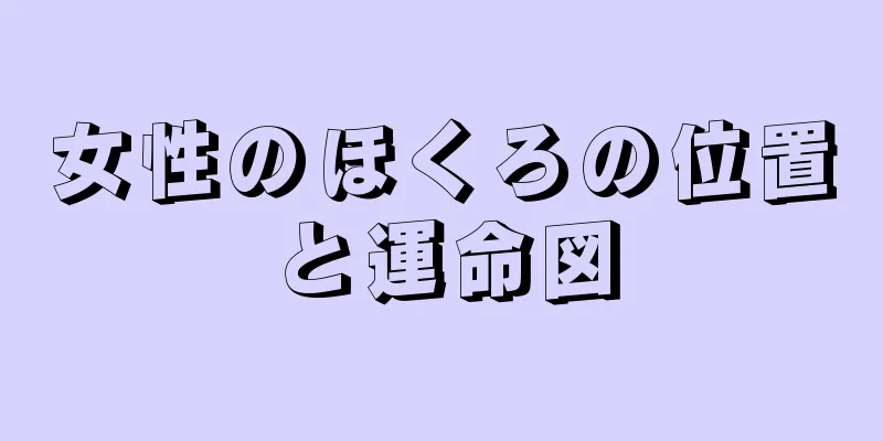 女性のほくろの位置と運命図