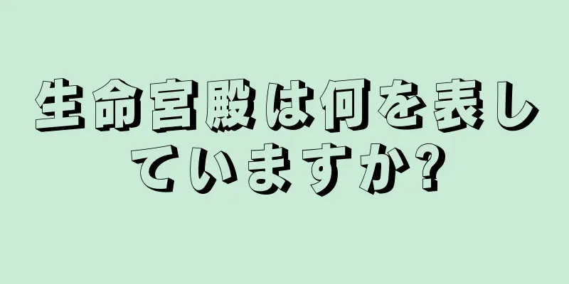 生命宮殿は何を表していますか?