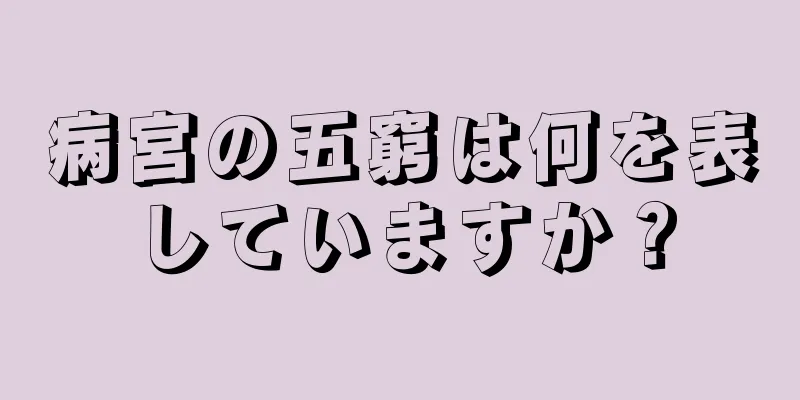 病宮の五窮は何を表していますか？