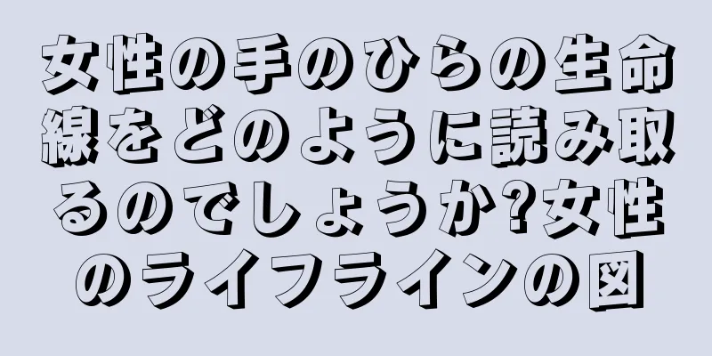 女性の手のひらの生命線をどのように読み取るのでしょうか?女性のライフラインの図