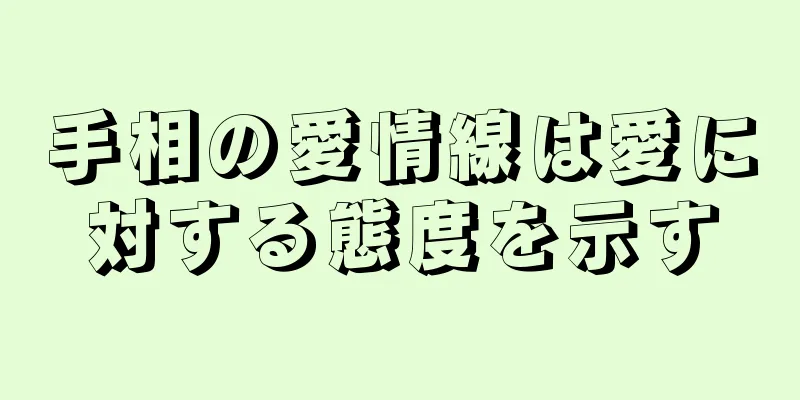 手相の愛情線は愛に対する態度を示す