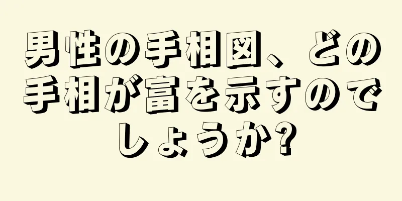 男性の手相図、どの手相が富を示すのでしょうか?