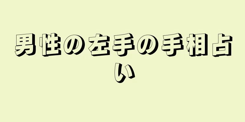 男性の左手の手相占い