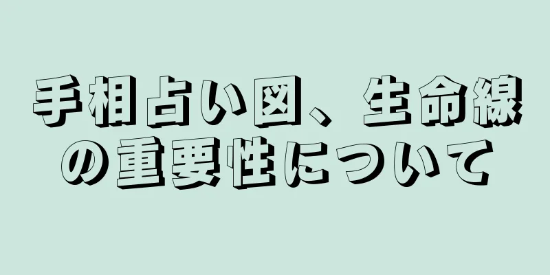 手相占い図、生命線の重要性について