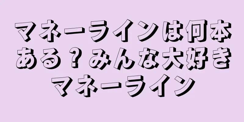 マネーラインは何本ある？みんな大好きマネーライン