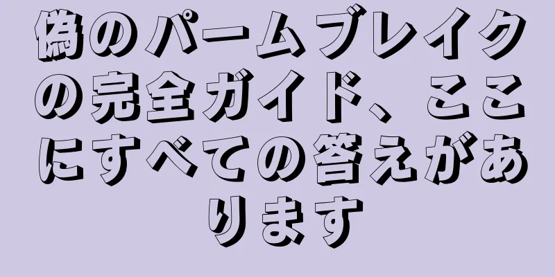 偽のパームブレイクの完全ガイド、ここにすべての答えがあります