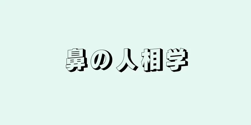 鼻の人相学