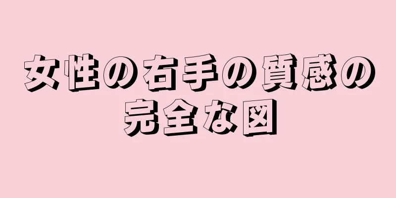 女性の右手の質感の完全な図