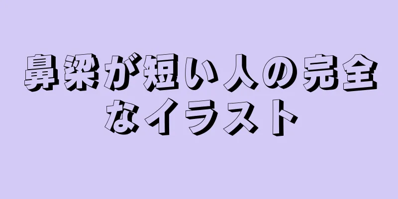 鼻梁が短い人の完全なイラスト