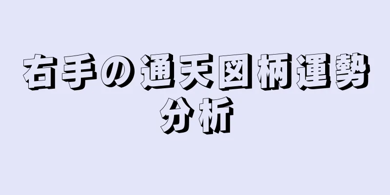 右手の通天図柄運勢分析