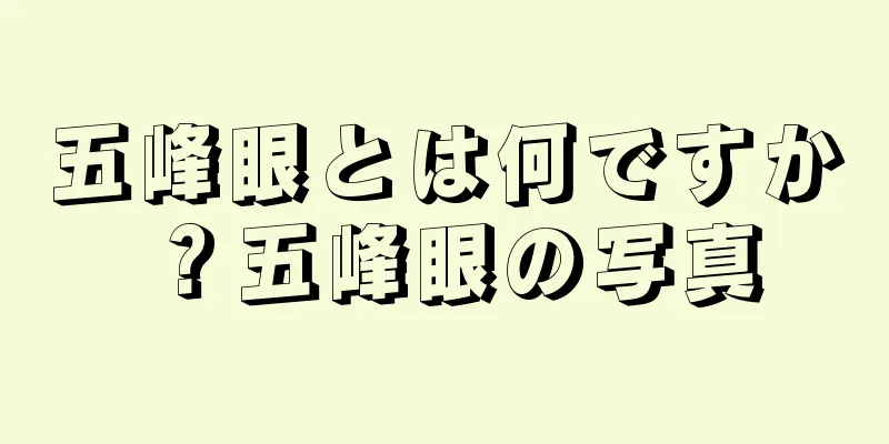 五峰眼とは何ですか？五峰眼の写真