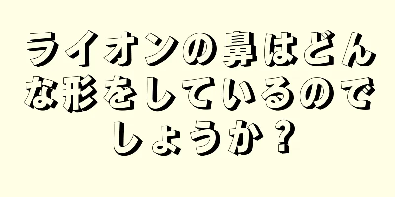 ライオンの鼻はどんな形をしているのでしょうか？