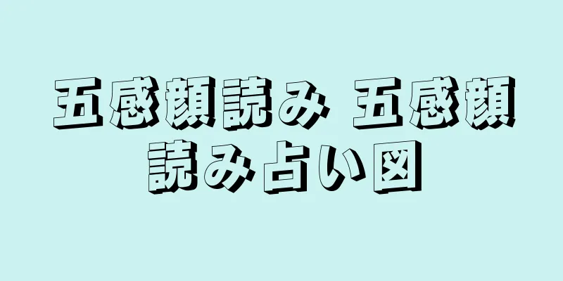 五感顔読み 五感顔読み占い図