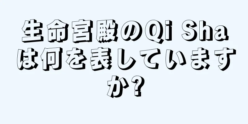 生命宮殿のQi Shaは何を表していますか?