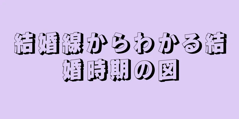 結婚線からわかる結婚時期の図