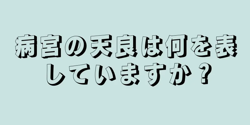 病宮の天良は何を表していますか？