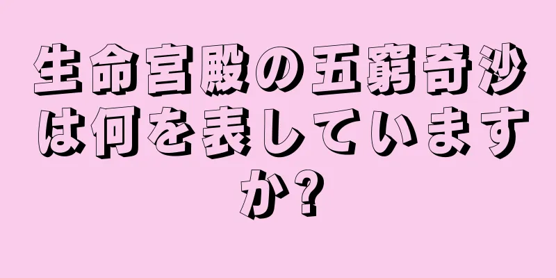 生命宮殿の五窮奇沙は何を表していますか?