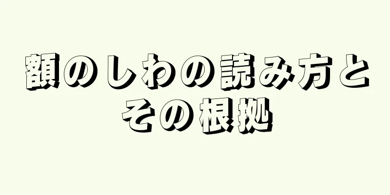 額のしわの読み方とその根拠