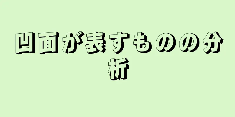 凹面が表すものの分析