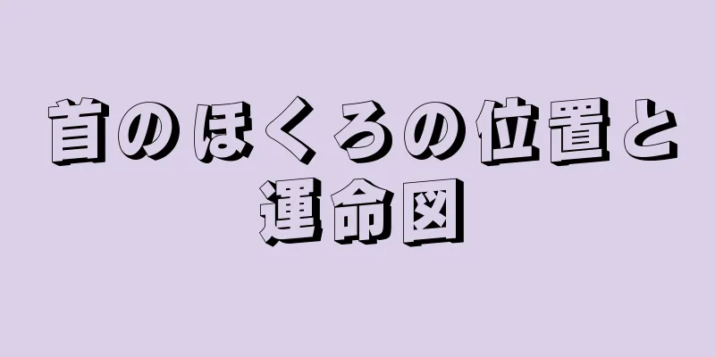 首のほくろの位置と運命図