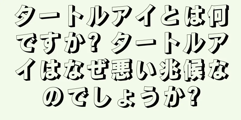 タートルアイとは何ですか? タートルアイはなぜ悪い兆候なのでしょうか?