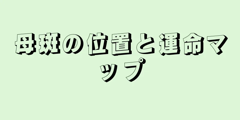 母斑の位置と運命マップ