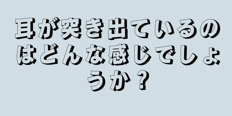 耳が突き出ているのはどんな感じでしょうか？