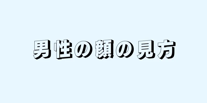 男性の顔の見方