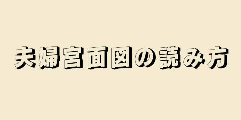 夫婦宮面図の読み方