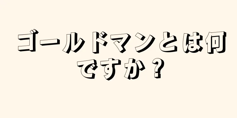 ゴールドマンとは何ですか？