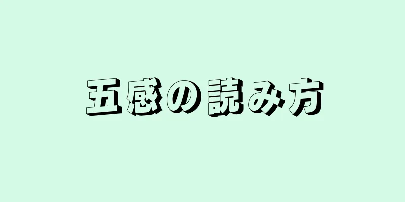 五感の読み方