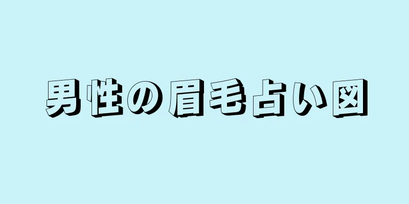 男性の眉毛占い図