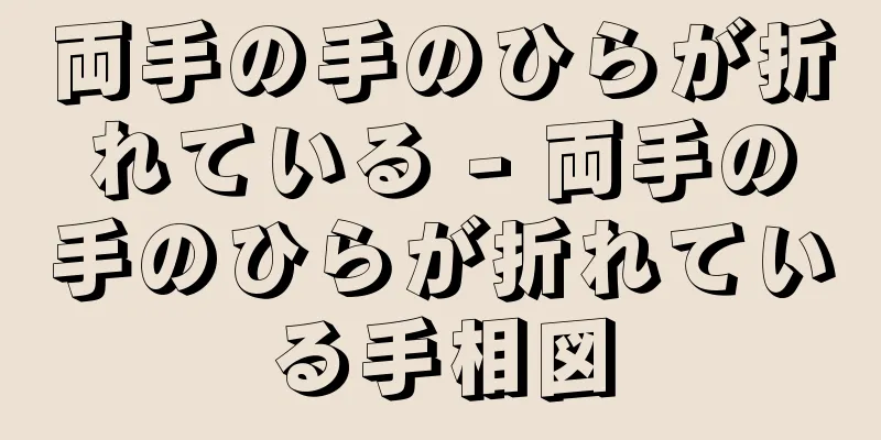 両手の手のひらが折れている - 両手の手のひらが折れている手相図