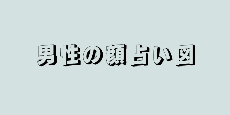 男性の顔占い図