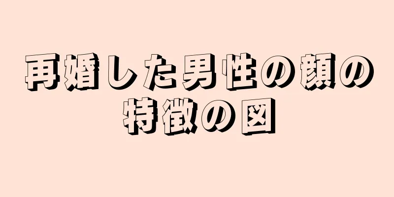 再婚した男性の顔の特徴の図