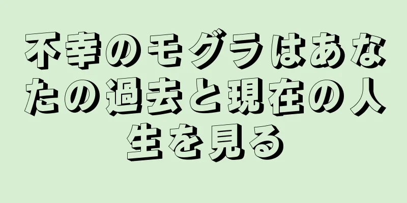 不幸のモグラはあなたの過去と現在の人生を見る