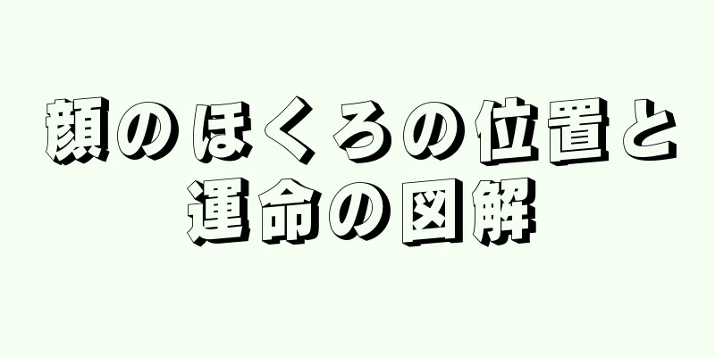 顔のほくろの位置と運命の図解