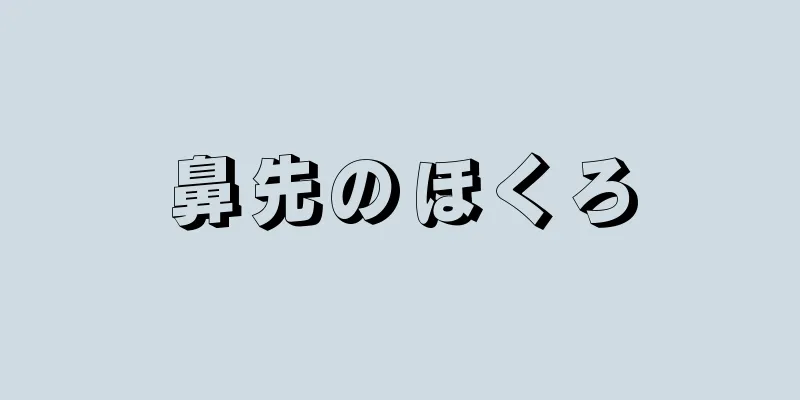 鼻先のほくろ