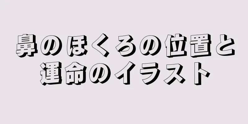 鼻のほくろの位置と運命のイラスト