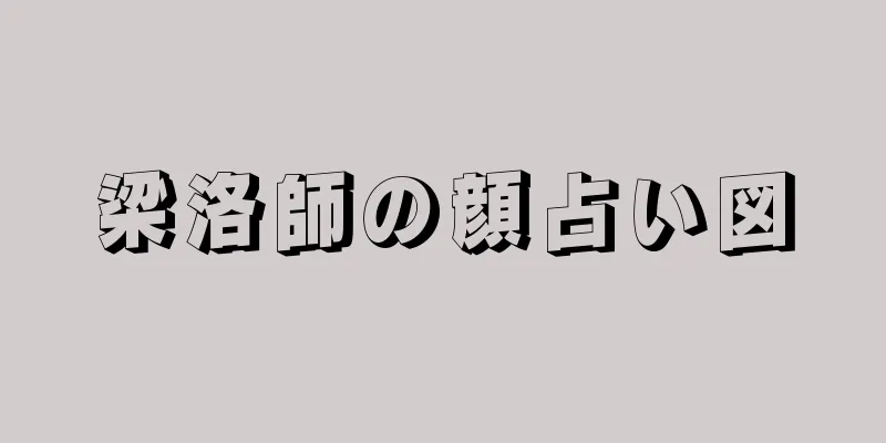 梁洛師の顔占い図