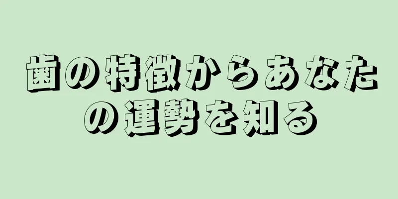 歯の特徴からあなたの運勢を知る