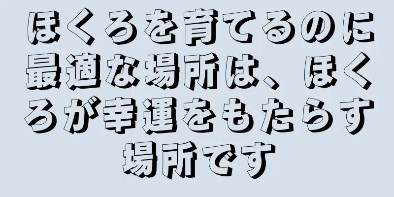 ほくろを育てるのに最適な場所は、ほくろが幸運をもたらす場所です