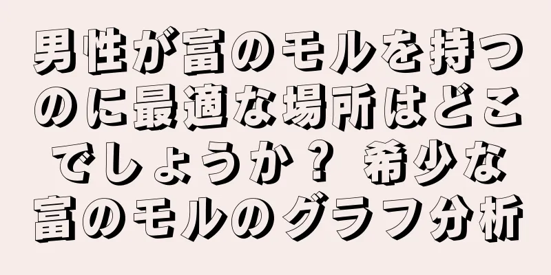 男性が富のモルを持つのに最適な場所はどこでしょうか？ 希少な富のモルのグラフ分析