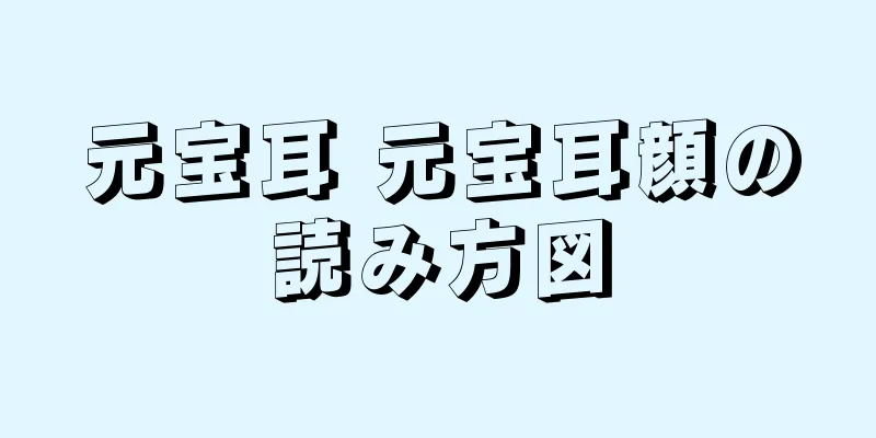 元宝耳 元宝耳顔の読み方図