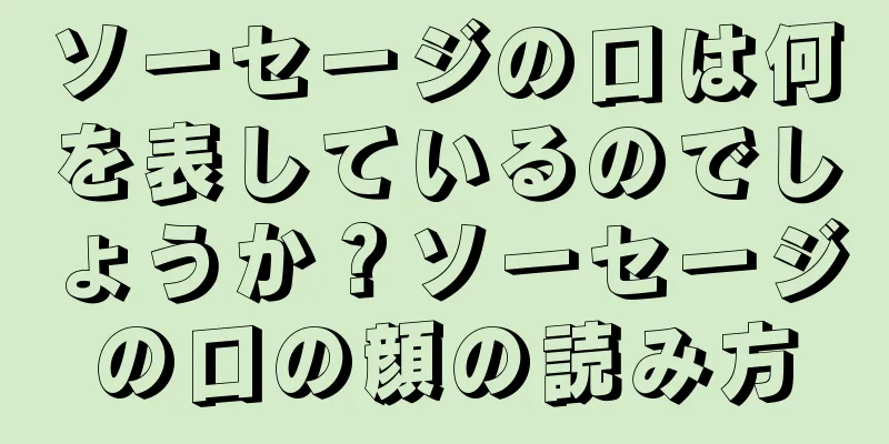 ソーセージの口は何を表しているのでしょうか？ソーセージの口の顔の読み方