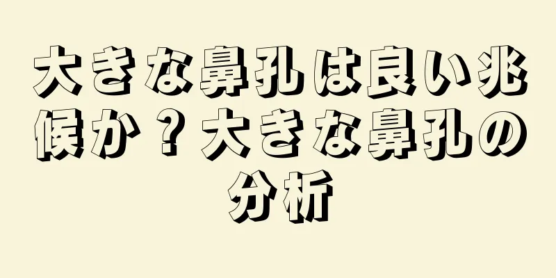 大きな鼻孔は良い兆候か？大きな鼻孔の分析