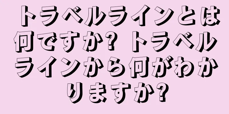 トラベルラインとは何ですか? トラベルラインから何がわかりますか?